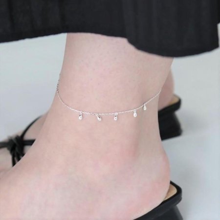 Silver925 Water drop anklet