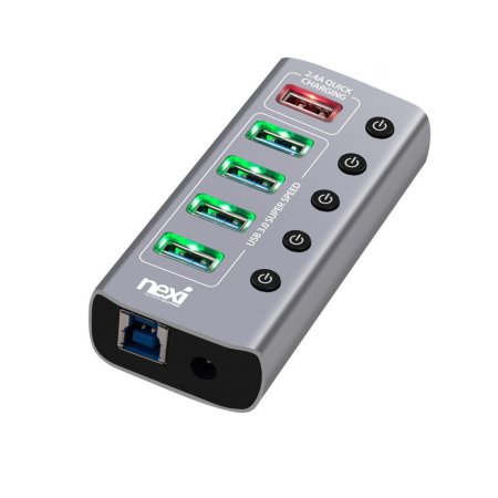 NEXI(ؽ) USB3.0 4Ʈ+ 1Ʈ (NX0825)