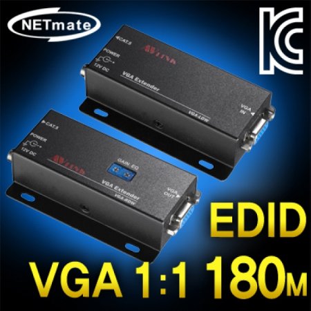 NETmate VGA-EDW VGA 1:1  ( + Ʈ)(180m)(EDID)