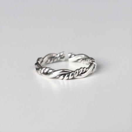 Silver925 Simple twist ring