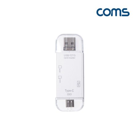 Coms USB 3.1(Type C) Ƽ ī帮 White OTG USB