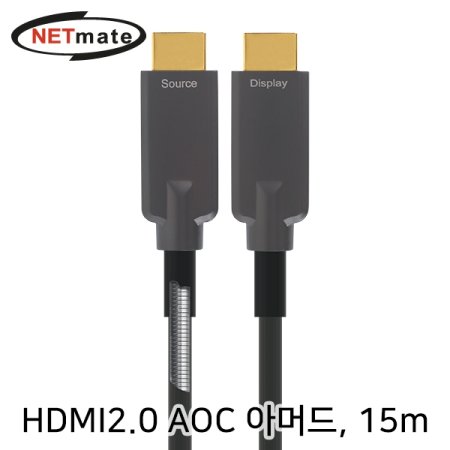 NETmate HDMI2.0 Hybrid AOC Ƹӵ ̺ 15m
