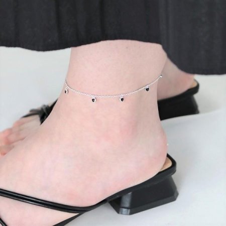 [Silver925] Mini heart anklet