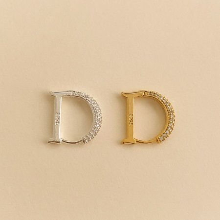 (925 Silver) D folding earrings E 202