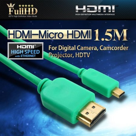 Coms HDMI HDMIMicro ̺ 1.5M Green