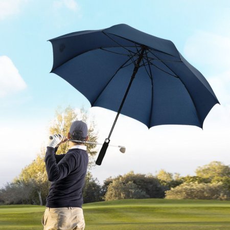 경량 장우산 골프 의전 심플 반자동 튼튼한 대형 우산