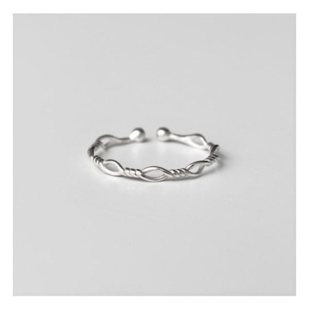 Silver925 Slim knot ring