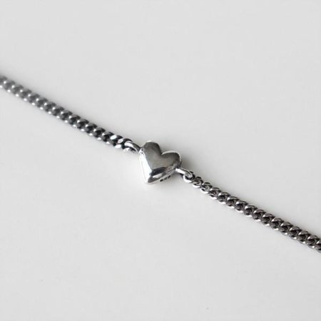 [Silver925] Antique heart bracelet