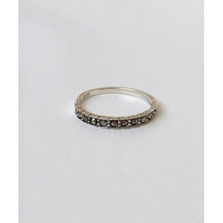 (silver925) black pave setting ring