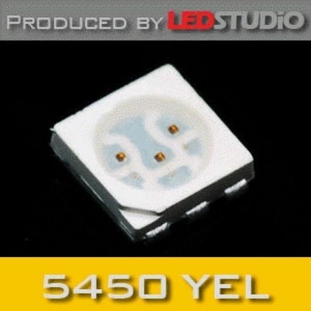 SMD 5450 3Chip LED ( 60mA) - Yellow (1000 ea)