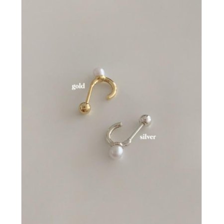 (925 Silver) Mini pearl piercing E 27