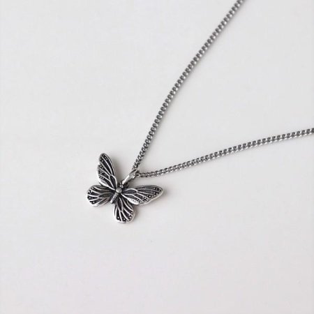 [Silver925] Antique butterfly necklace