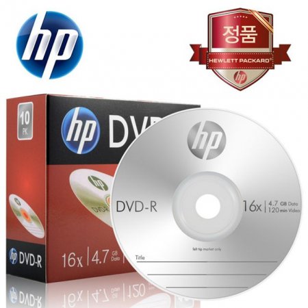 HP Media DVDR 16x 47GB 1P  ̽ 10 CD