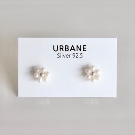 Silver925 Mini pearl flower earring