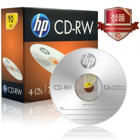 HP Media CDRW 412x 700MB 1P  ̽ 10 CD