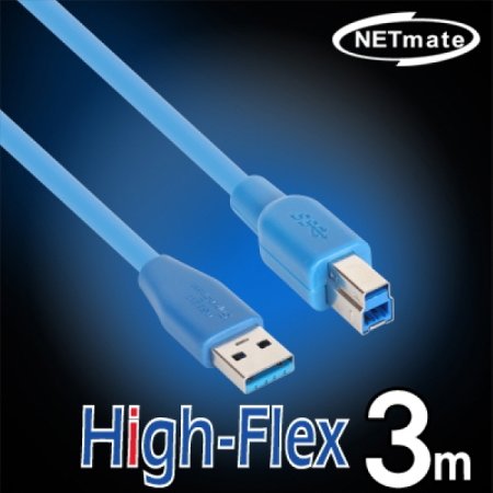 NETmate CBL-HFPD302-3M USB3.0 High-Flex AM-BM ̺ 3m