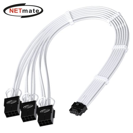 Netmate 12VHPWR to PCI-e 8x3 ̺ 30cm(ȭƮ)