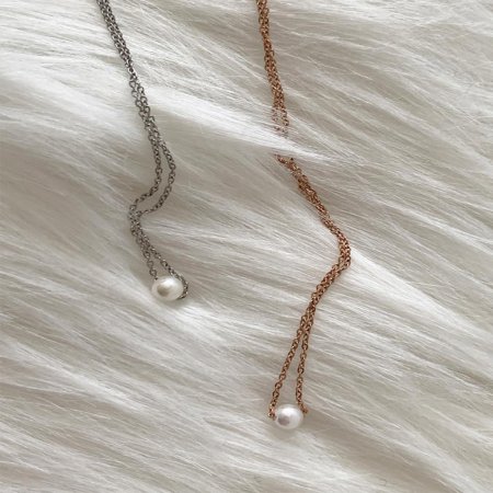 [] Sea salt pearl Necklace N 105