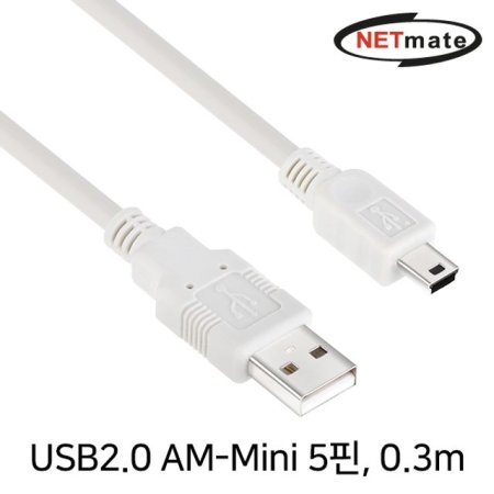 NETmate NMC-UM203 USB2.0 AM-Mini 5 ̺ 0.3m