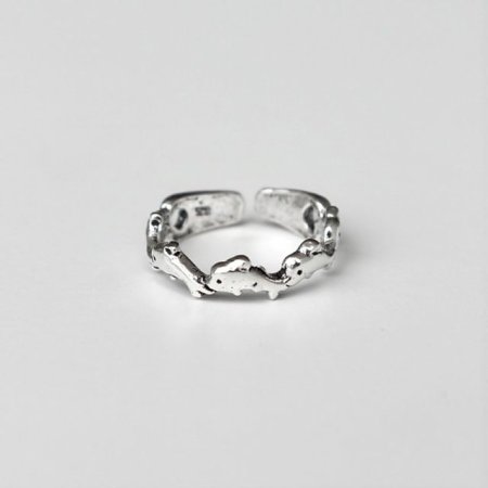 (Silver925) Antique dolphin knuckle ring