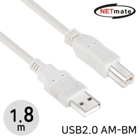 NETmate NMC-UB218 USB2.0 AM-BM ̺ 1.8m