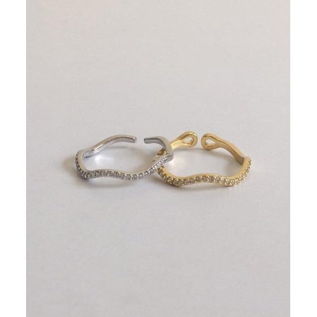 wave free size ring