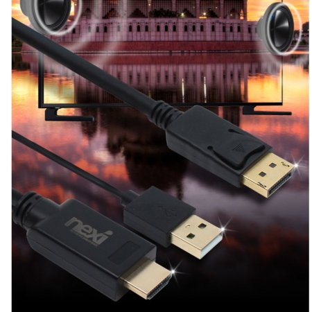 ؽ HDMI to DP ̺ 1.5M (NX-HDDP015) NX898