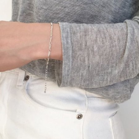 (silver925) mix chain bracelet