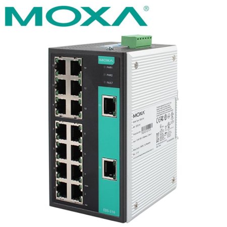 MOXA EDS-316  16Ʈ Ī 