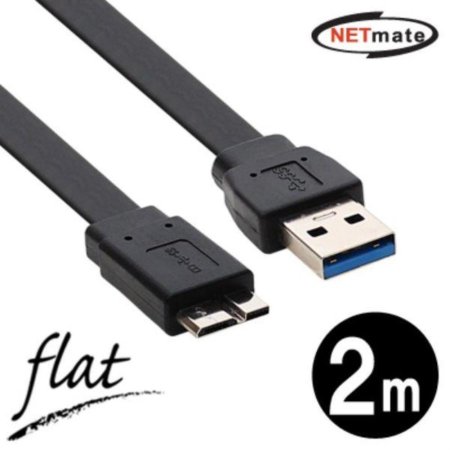 USB30 MicroB FLAT ̺ 2m 