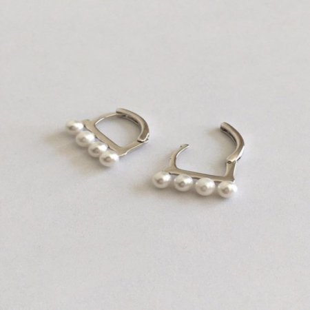 (silver925) graceful pearl earring