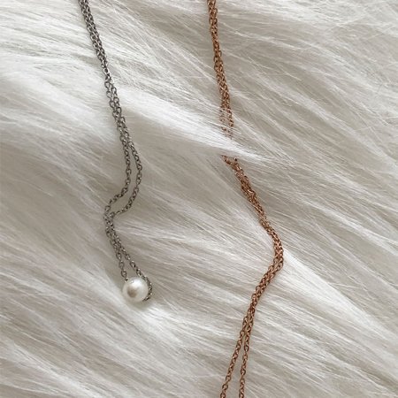 () Sea salt pearl Necklace N 105