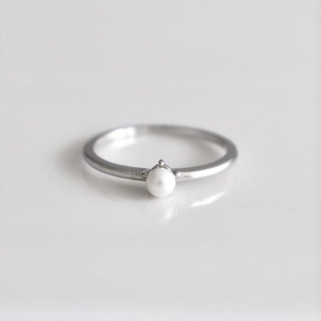 Silver925 Basic pearl ring
