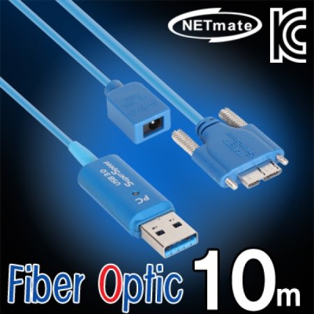USB3.0 Fiber Optic AM MicroB(Lock)  10m ( )
