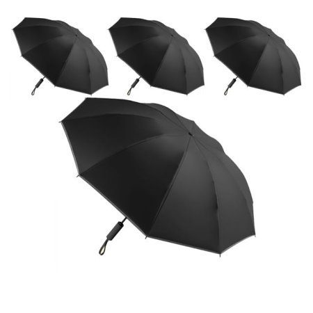 바람에 강한 거꾸로 접히는 자외선 차단 우산 X 4개입