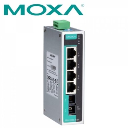 MOXA EDS-205A-M-SC  4+1Ʈ Ī (SC