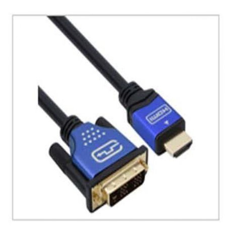 (K) HDMI to DVI Blue Metal ̺ 2M (Ver1.4) HDMI(A-19) to DVI(18 1M) Ver 1.4 Cable (ǰҰ)