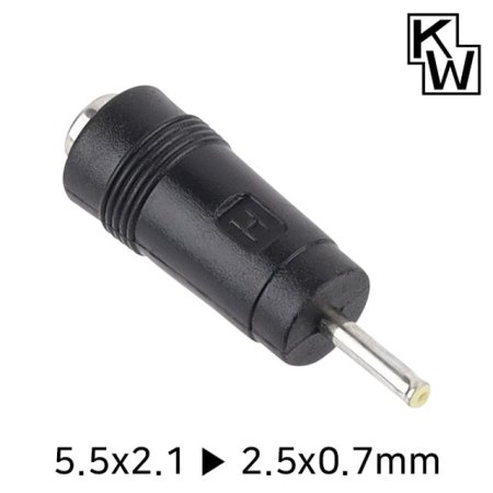 KW KW-DC03A 5.5x2.1 to 2.5x0.7mm ƴ ȯ 