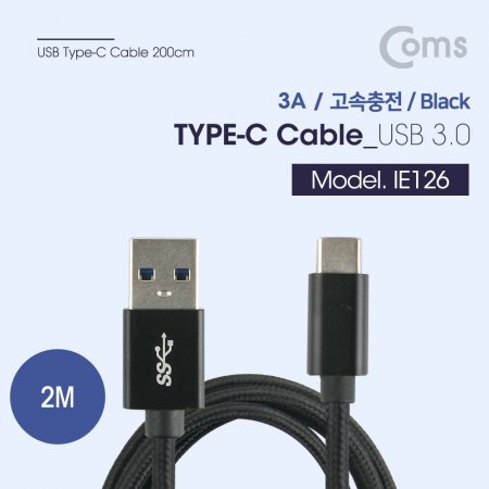 USB 3.1 Type C ̺(3A) 2M Black USB 3.0
