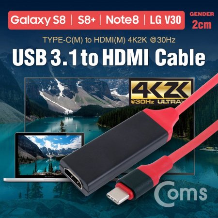 Coms USB 3.1(Type C) ȯ ̺(HDTV) 20cm