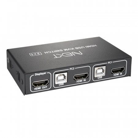 2Ʈ USB KVMġ 4K UHD 2PC AV̺ 