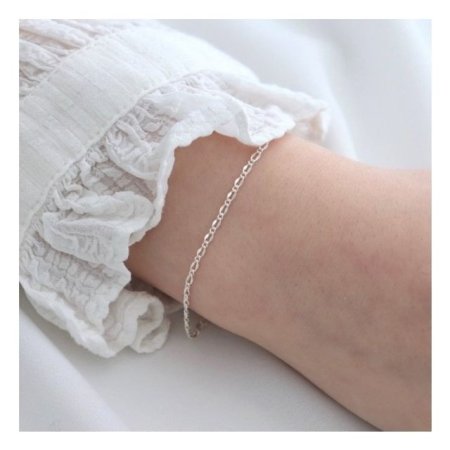 (Silver925) Slim chain bracelet