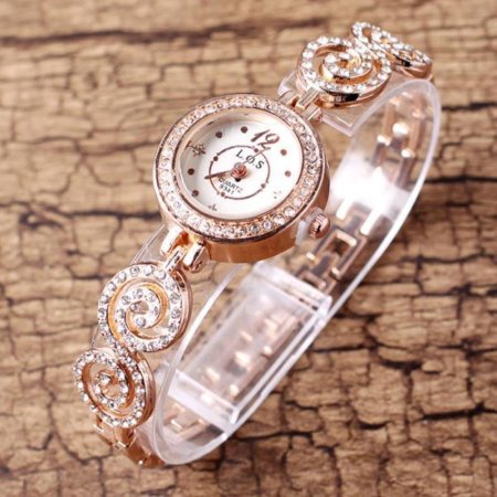 큐빅 러블리 팔찌 겸용 손목시계 생활방수 여성시계