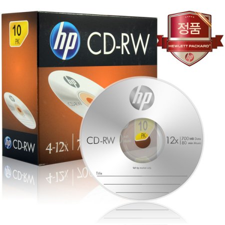 HP Media CD-RW 4-12x 700MB (1P  ̽) 10