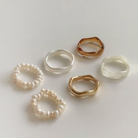 Lang Pearl Ring Set R 19