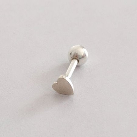 (silver925) heart piercing