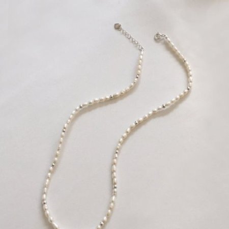(silver925) part ball necklace