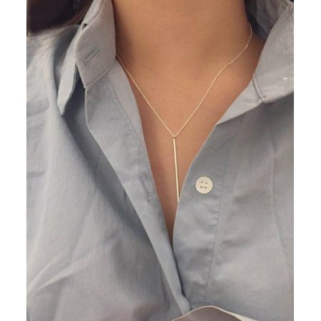 (silver925) middle stick necklace