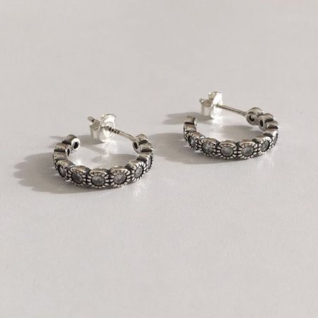 (silver925) antique bling earring