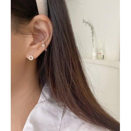 (silver925) dew stone earring